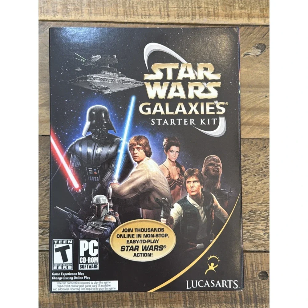 Star Wars Galaxies: Starter Kit (PC, 2005) With All 6 Discs and Manual Inserts